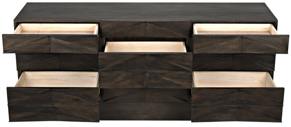 Drake Ebony Walnut Sideboard in Walnut and Veneer