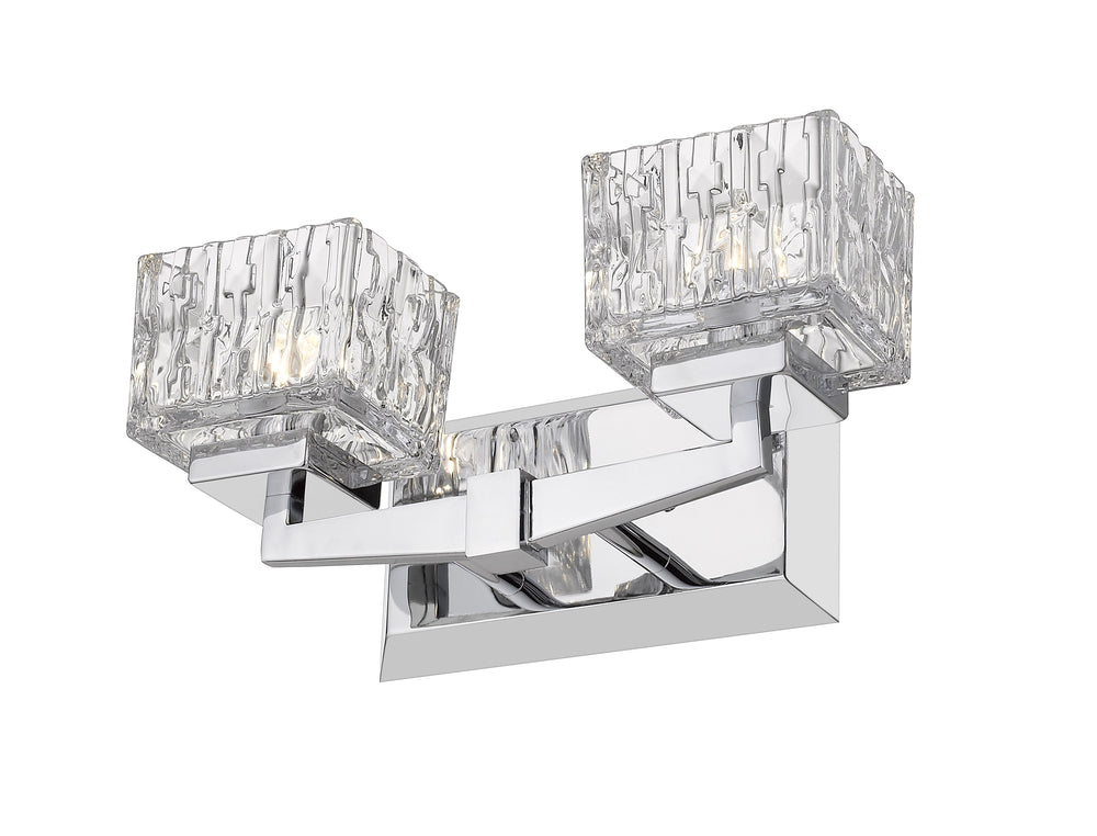 Rubicon 2 Light Vanity in Chrome Finish