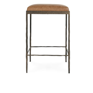 Classic Home Bose Leather Counter Stool - Sedona Brown