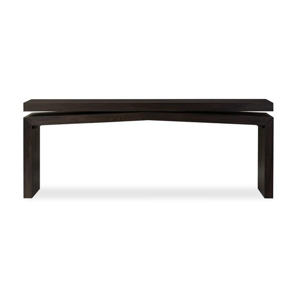 Matthes Console Table in Smoked Black