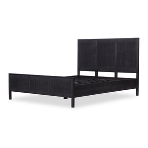 Sydney Queen Bed - Black Wash