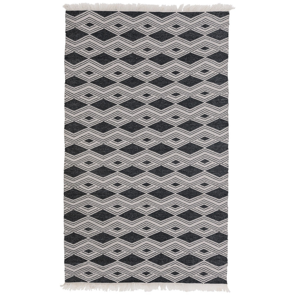 Indoor/Outdoor Banning Rug Charcoal 8'x10' - Handwoven Polypropylene