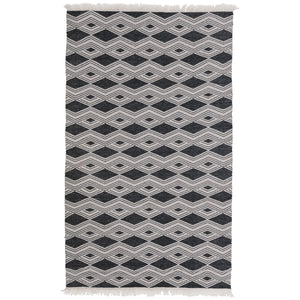 Indoor/Outdoor Banning Rug Charcoal 8'x10' - Handwoven Polypropylene