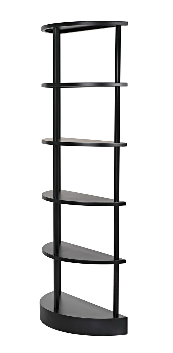 Spago Bookcase, Black Metal