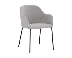 HENSLEY DINING ARMCHAIR - MINA WARM GREY