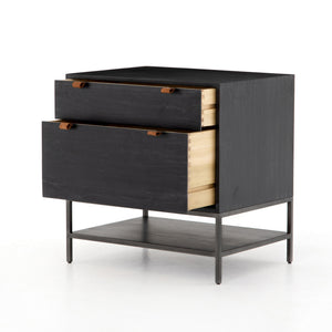 Trey Modular Filing Cabinet in Black Wash Poplar