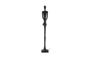 Skinny Male Sculpture, Liquid Silver