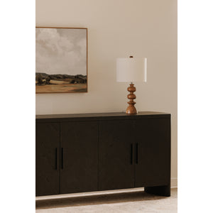 Moe's William Black Sideboard with Herringbone Doors