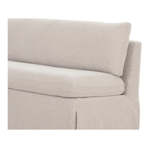 Moe's Fable Slipcover Dining Bench Beige