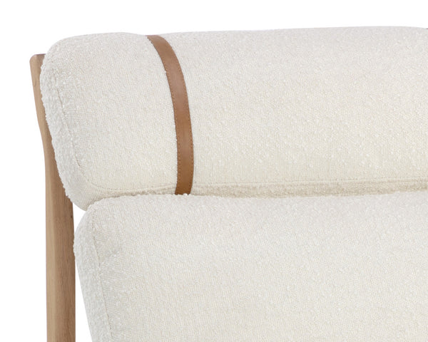 ELANOR LOUNGE CHAIR - LIGHT OAK - ALTRO WHITE