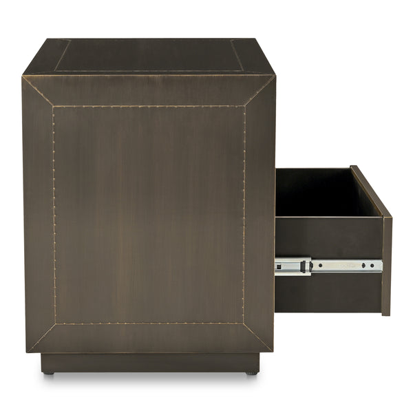 Moe's Dawson Nightstand in Deep Bronze