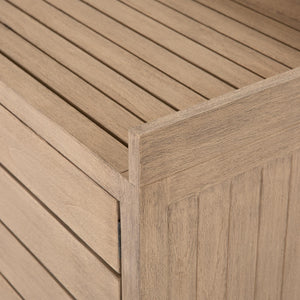 Lula Outdoor Sideboard In Washed Brown
