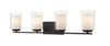Willow 4 Light Vanity in Matte Black Finish