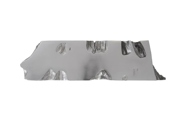 Venice Freeform Console, Silver Leaf