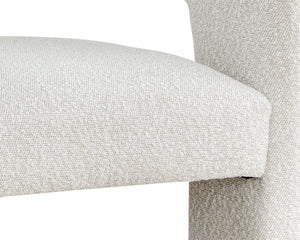 ISIDORE LOUNGE CHAIR - COPENHAGEN WHITE