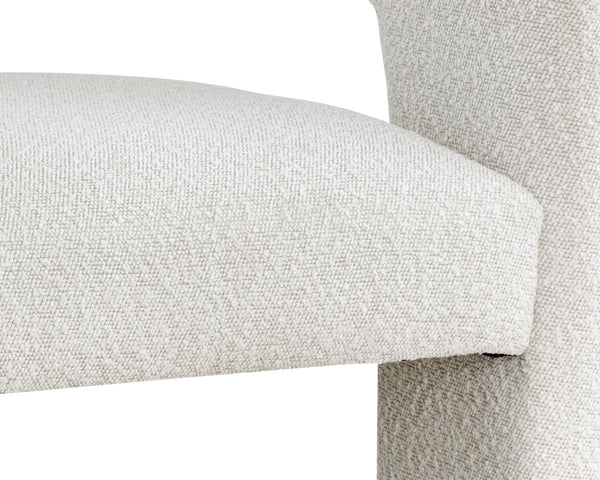 ISIDORE LOUNGE CHAIR - COPENHAGEN WHITE