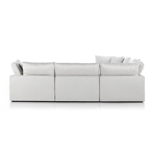 Stevie 5Pc Sec Sofa W/Ottoman In Ivory
