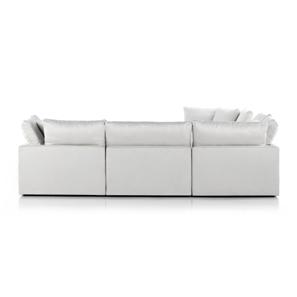 Stevie 5Pc Sec Sofa W/Ottoman In Ivory