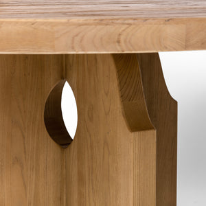 Allandale Round Dining Table In Natural Elm