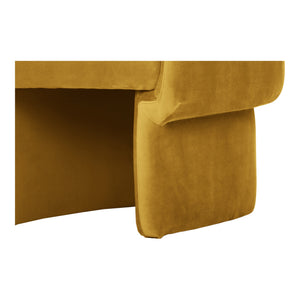 Moe's Franco Mustard Curved Chair