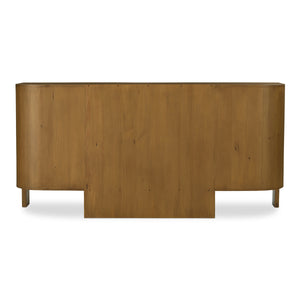 Lachlan Sideboard Brown with Shelves & Drawers