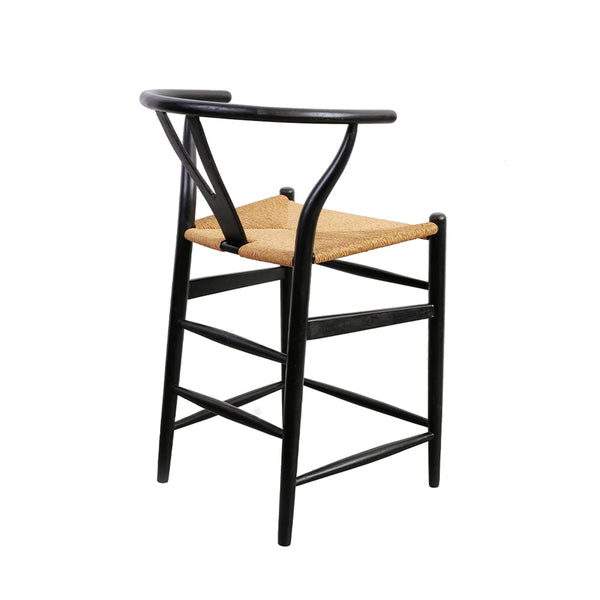 Wishbone Counter Stool - Black