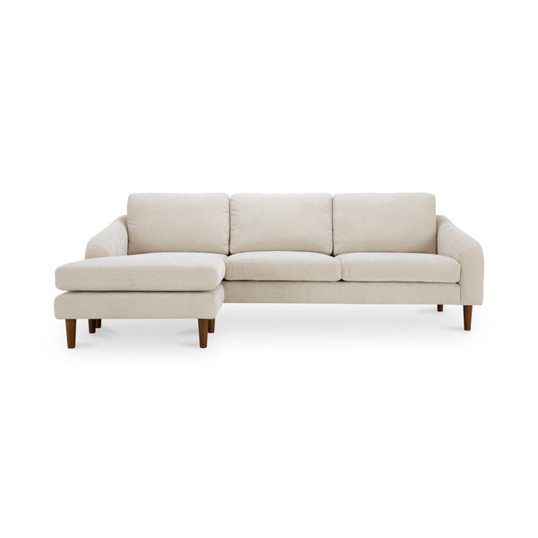 Quinn Sectional with Reversible Chaise in Oatmeal