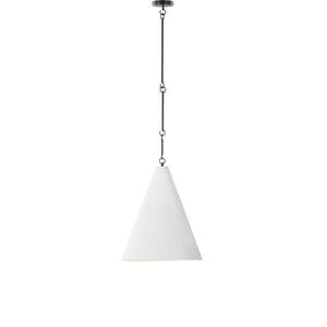 Grazia Pendant - Matte White Plaster