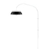 Cuna Black 1-Light Wall Lamp with White Wall Hanger