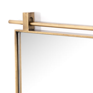 Chico Small Mirror In Antique Brass