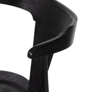 Ripley Dining Chair In Black Oak
