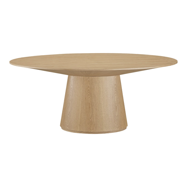 Otago Oval Dining Table in Natural Oak Finish