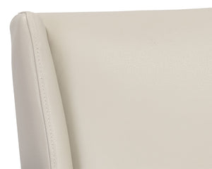 Azella Lounge Chair - Manchester Stone Leather