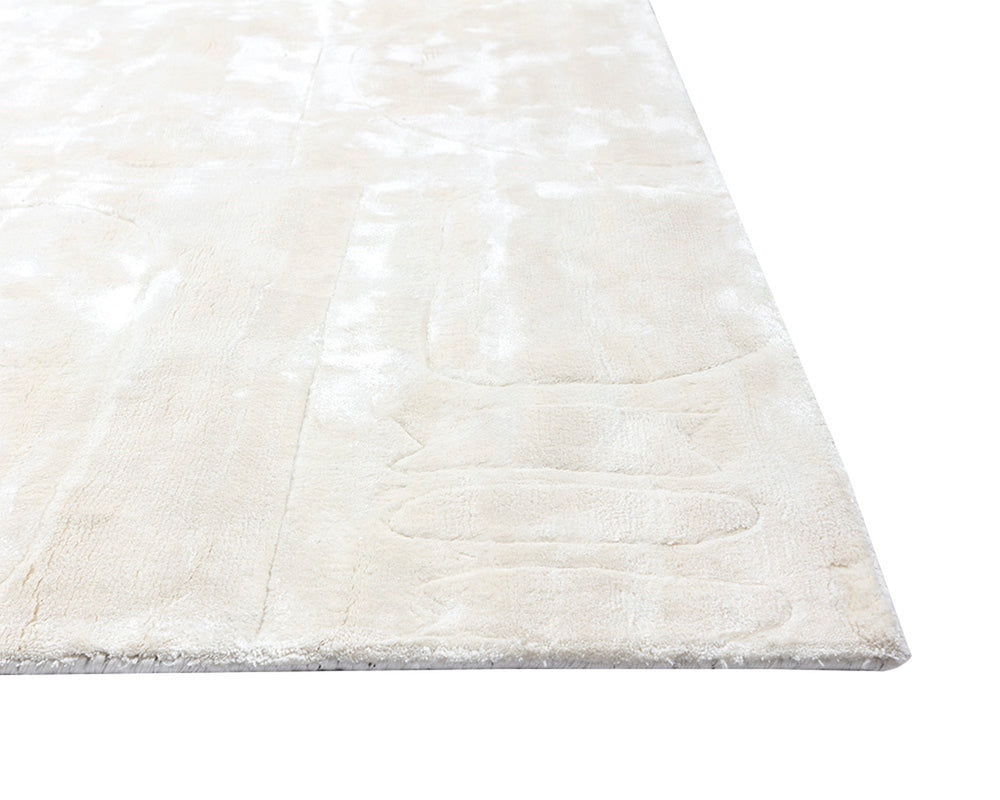 CARUSO HAND-LOOMED RUG - CREAM / IVORY - 8' X 10'