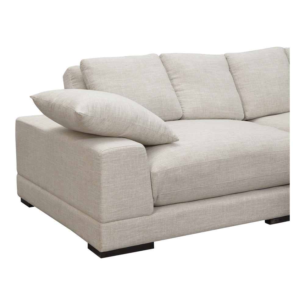Moe's Plunge Sectional with Flip Chaise in Brown