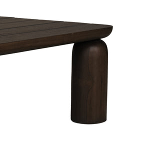 Barclay Outdoor Coffee Table in Brown Teak