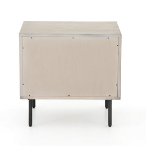 Carly 2 Drawer Nightstand In Grey Wash