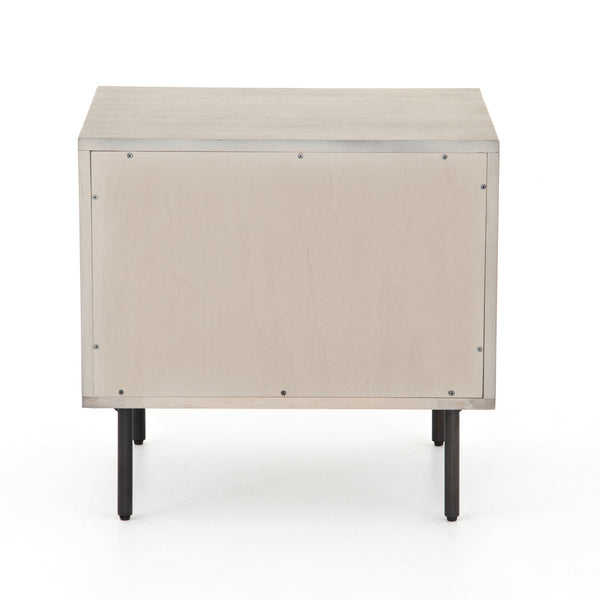 Carly 2 Drawer Nightstand In Grey Wash
