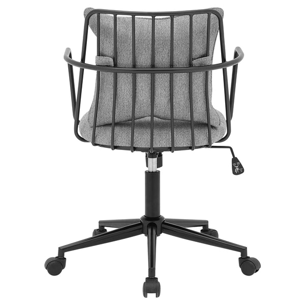 Edison Fabric Office Chair In Strata Gray