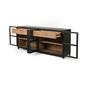 Millie Large Sideboard in Matte Black