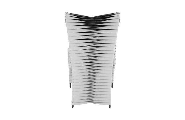 Seat Belt Dining Chair, High Back Grey/Black