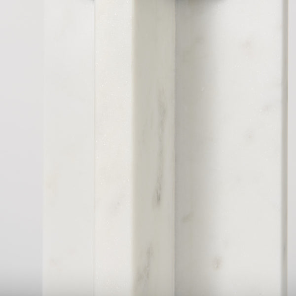 Sophia 5.5"L x 3.5"W x 10.5"H Marble Candle Holder Large