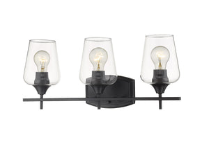 Joliet 3 Light Vanity in Matte Black Finish