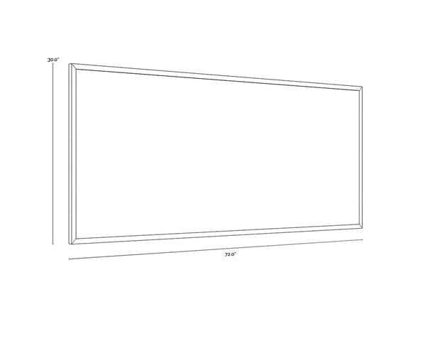 MYSTIC MOUNTAIN - 72" X 30" - BLACK FRAME