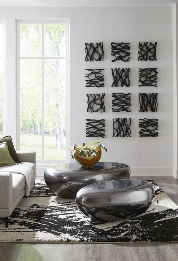 Vine Wall Tile, Black