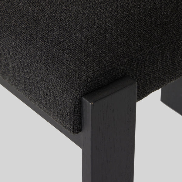 Roxy Dining Chair In Gibson Black