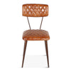 Wellington Collection Iron Chair Leather Seat