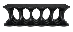 Jericho Mahogany Coffee Table in Hand-Rubbed Black