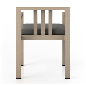 Monterey Outdoor Dining Armchair In Brown