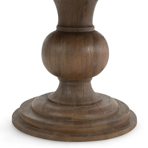 Hera Solid Wood Dining Table - Pecan Brown 60"